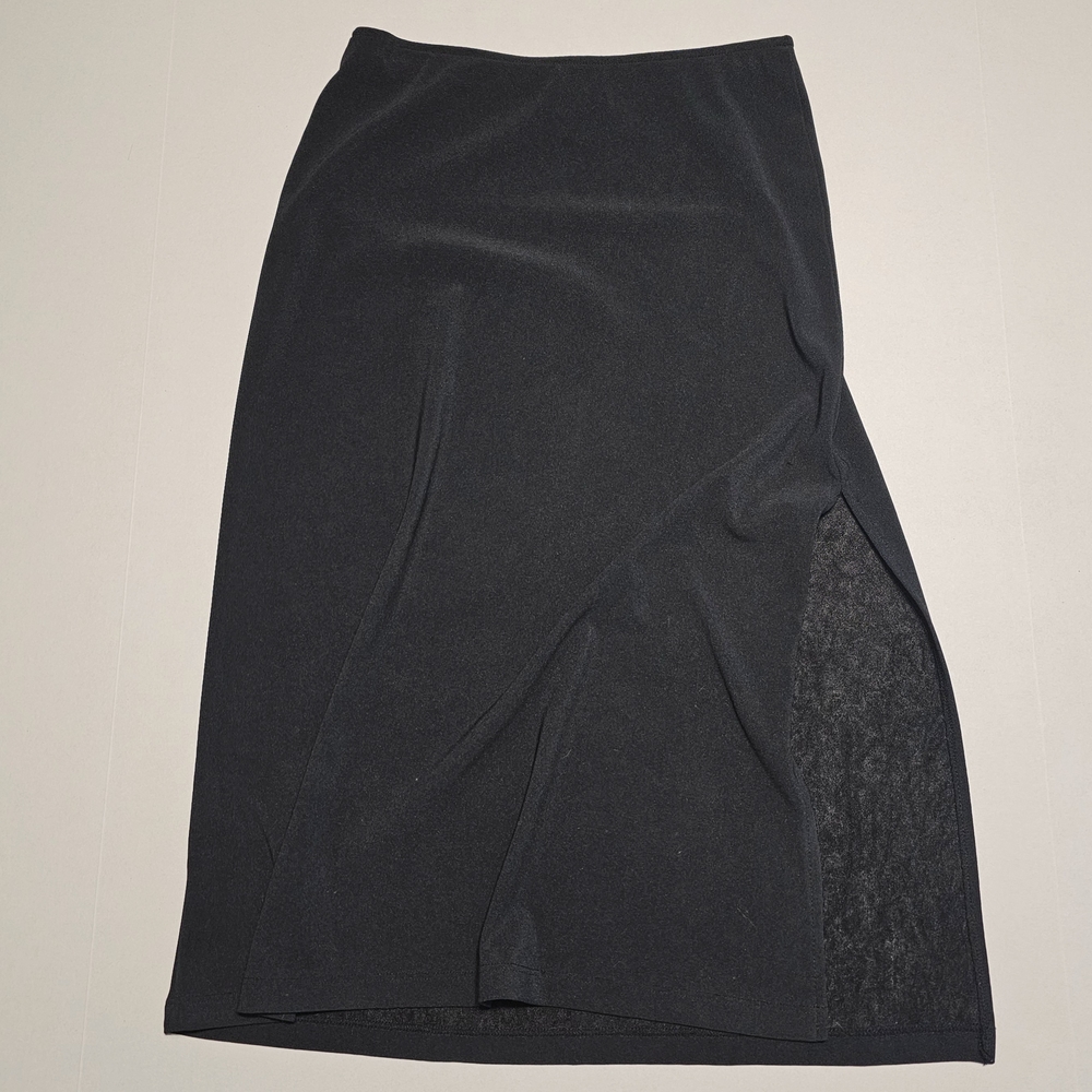 Evolution Black Midi Pencil Skirt for Work
